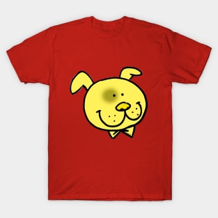 yellow dog face T-Shirt